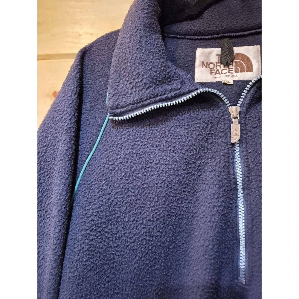 Vintage 80s North Face Pullover Mens XL Fleece Made USA Outdoors Made USA